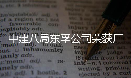 八局民主荣获荣誉公司公开管理2项东孚中建厂务